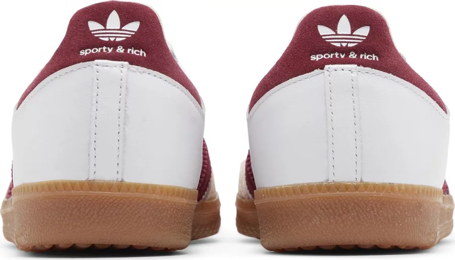 Adidas Samba Sporty & Rich White Collegiate Burgundy - Image 3