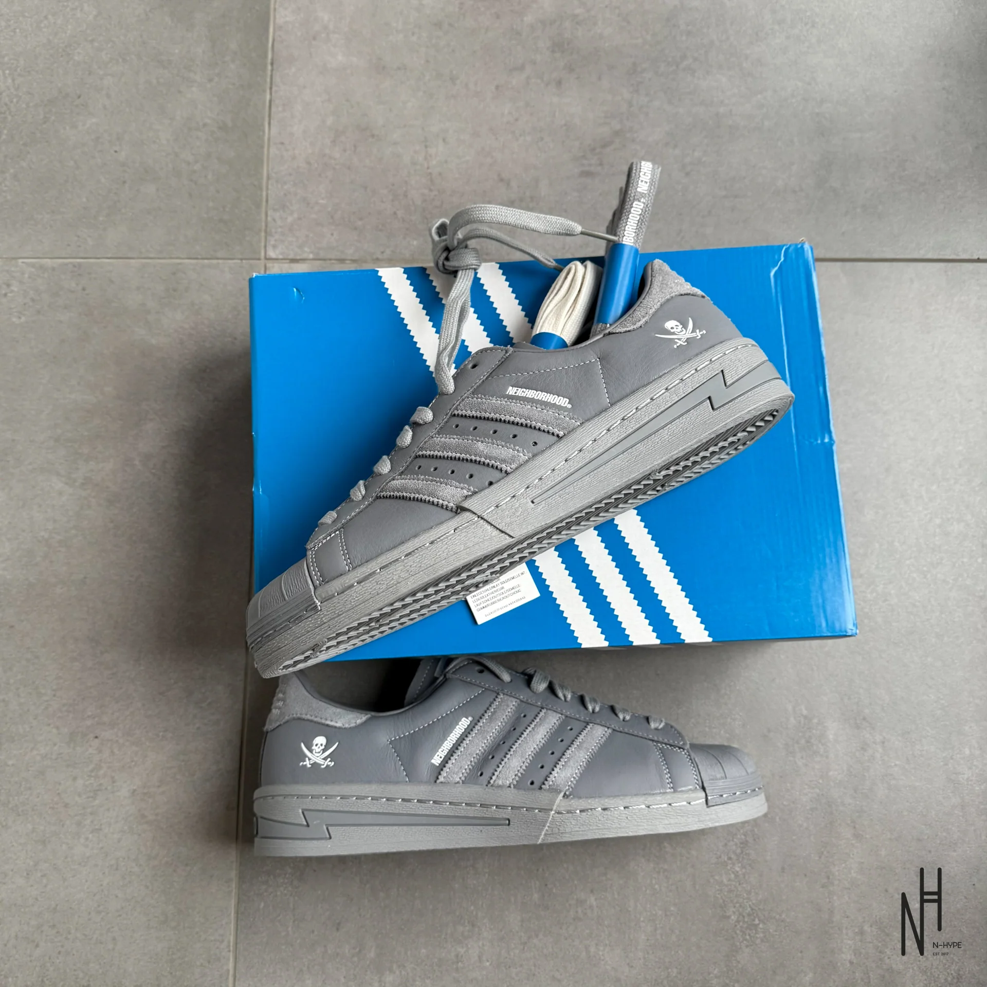 adidas Superstar Neighborhood Cement Grey - Image 4