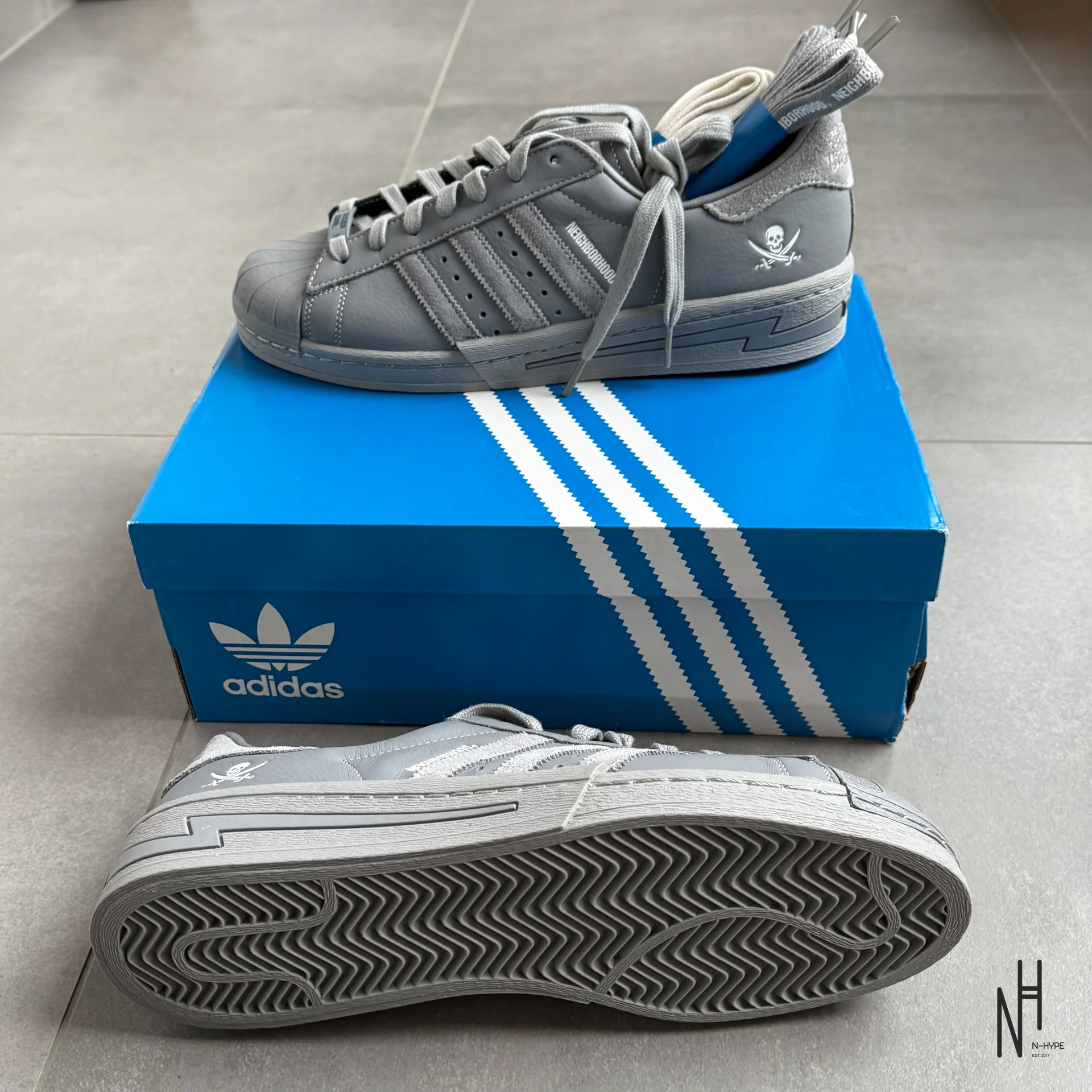 adidas Superstar Neighborhood Cement Grey - Image 5