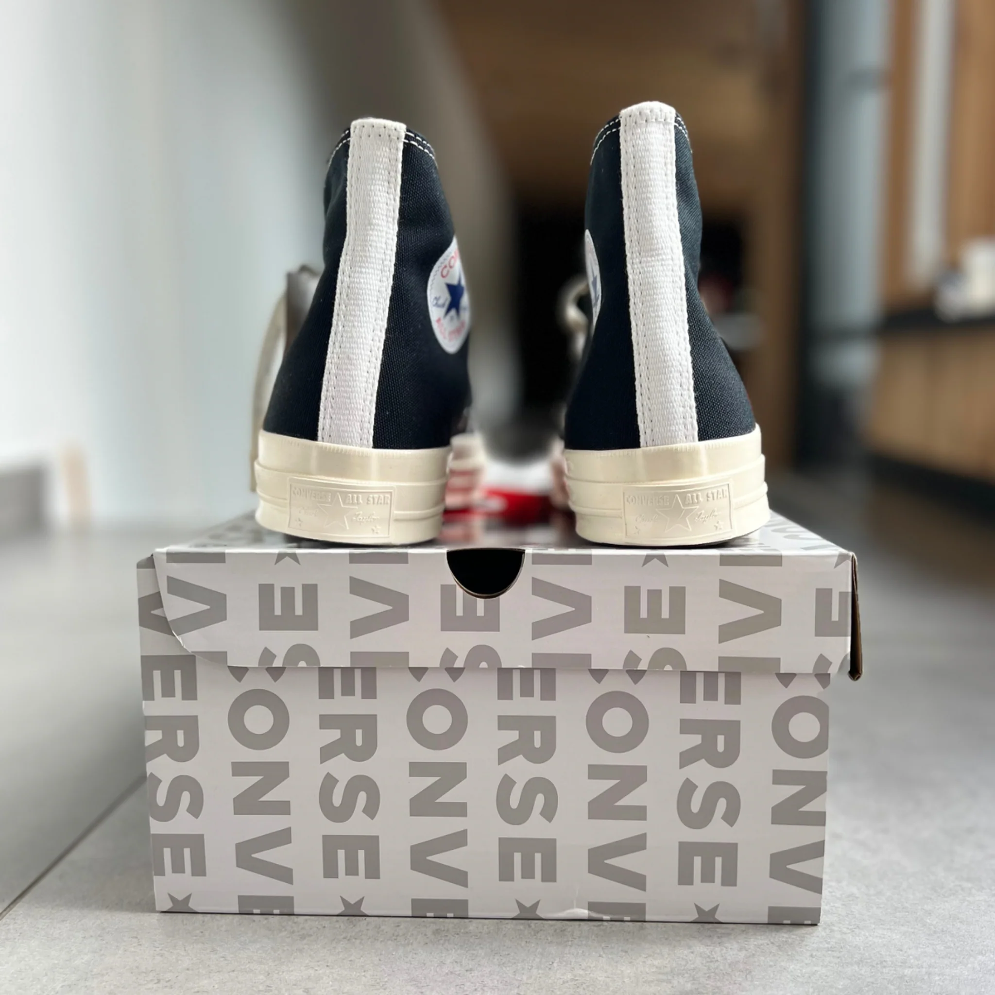 Converse Chuck Taylor All Star 70 Hi Comme des Garcons PLAY Black - Image 6