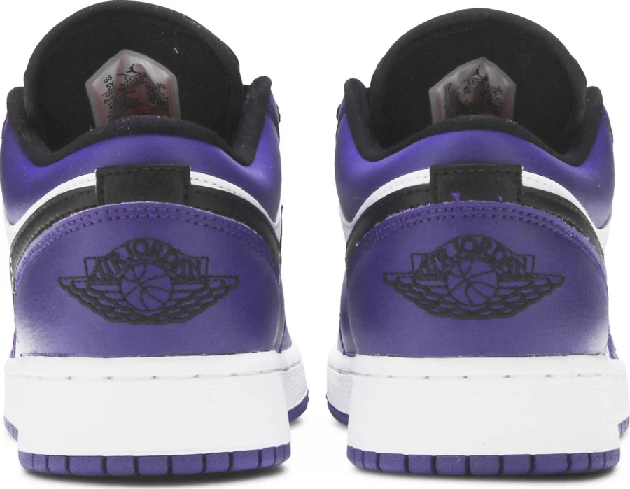 Jordan 1 Low Court Purple White (GS) - Image 3