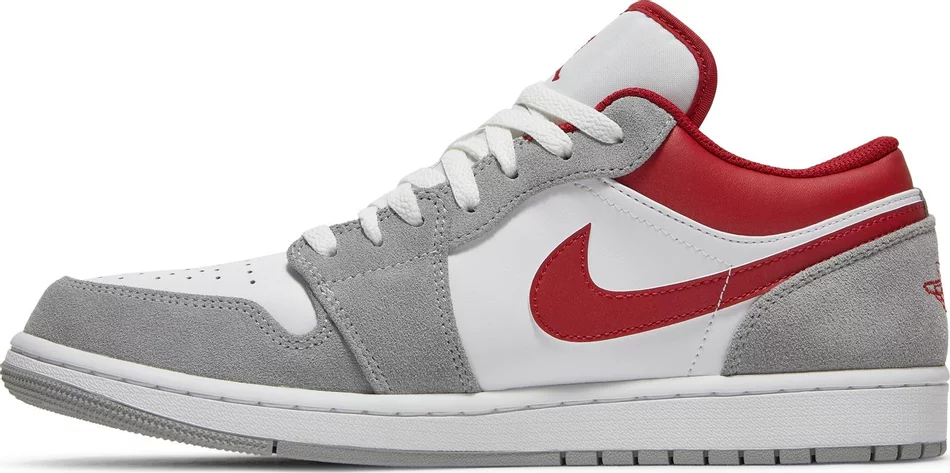 Jordan 1 Low SE Light Smoke Grey Gym Red - Image 3
