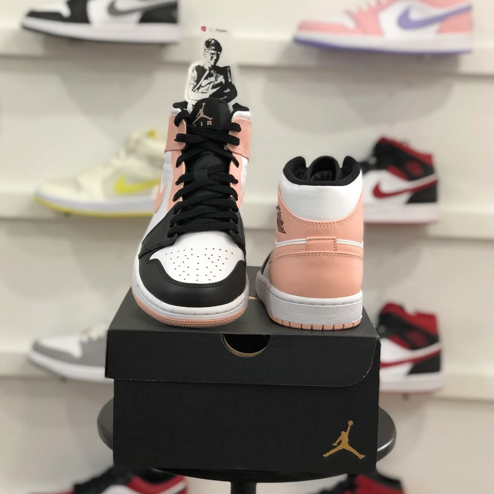 Jordan 1 Mid Arctic Orange Black Toe - Image 6