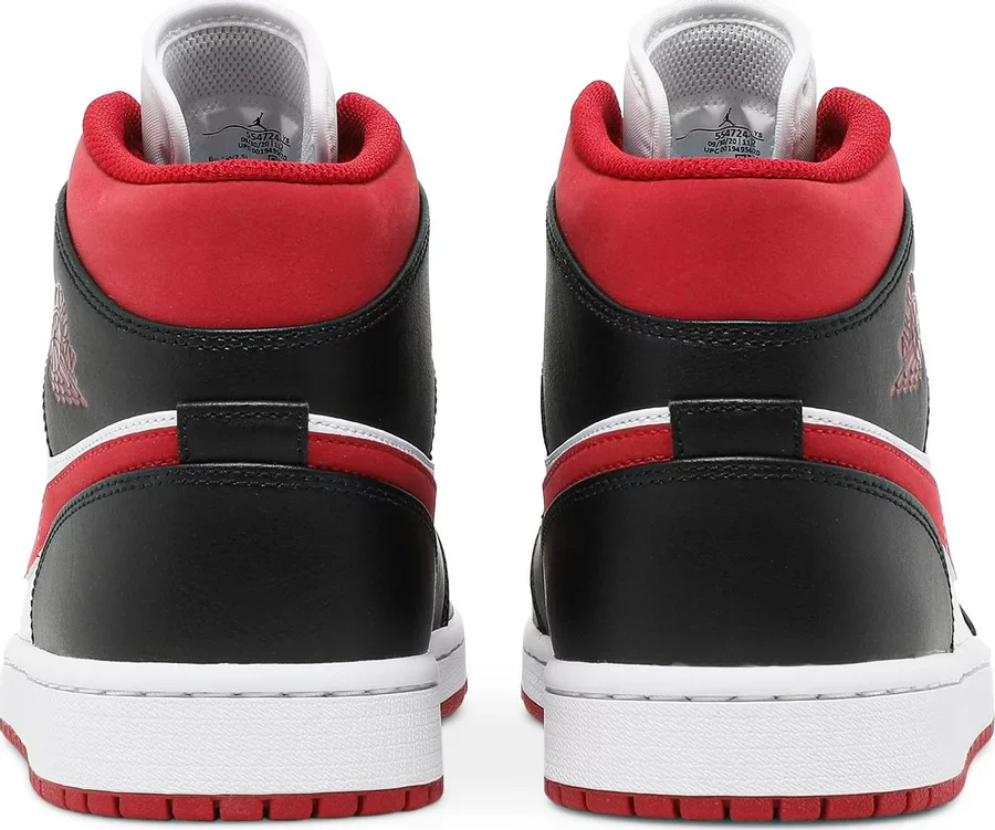Jordan 1 Mid Gym Red Black White - Image 3