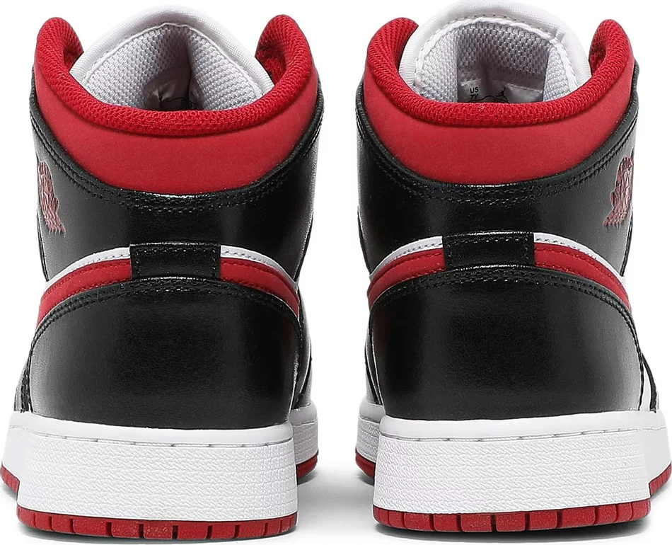 Jordan 1 Mid Gym Red Black White (GS) - Image 4