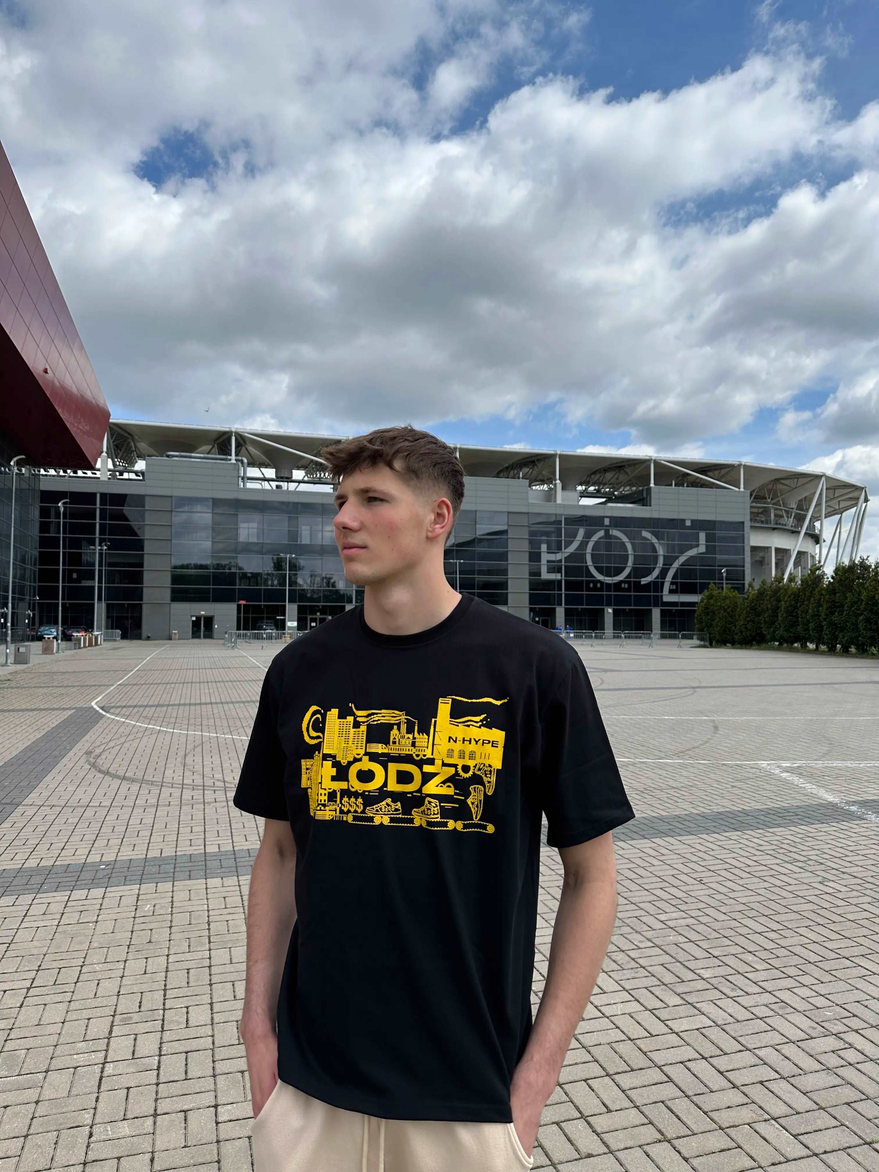 N-Hype Studio Koszulka Łódź City Pack Czarna - Image 5