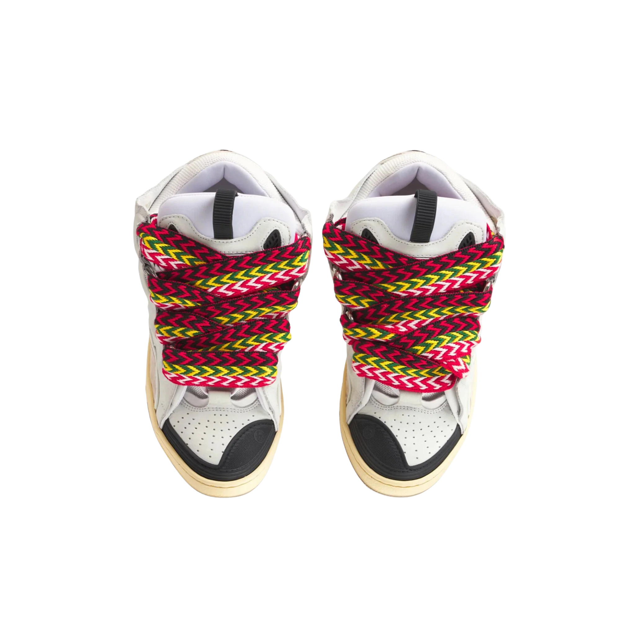 Lanvin Curb Leather White Sneakers - Image 4