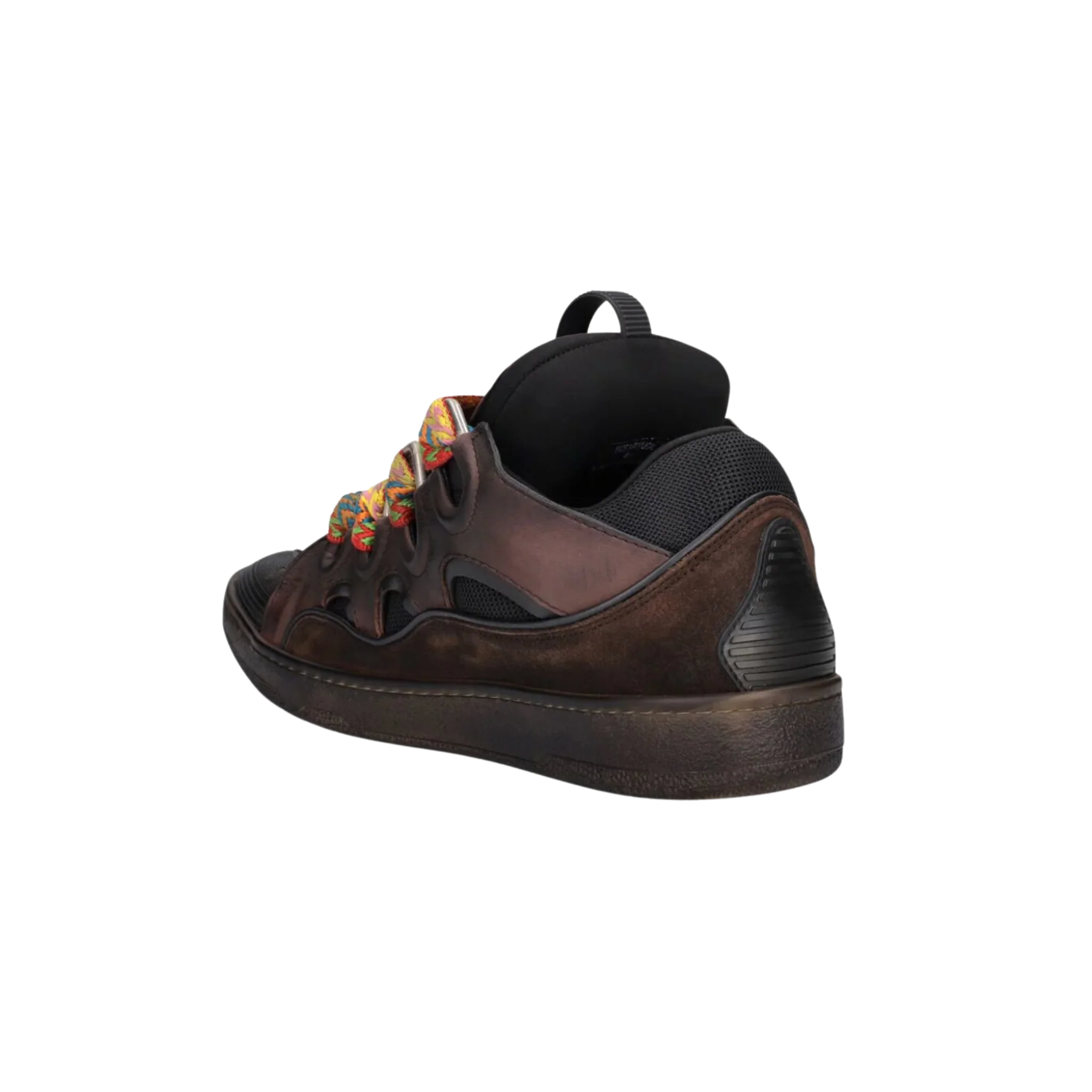 Lanvin Curb Vintage Leather Sneakers - Image 3