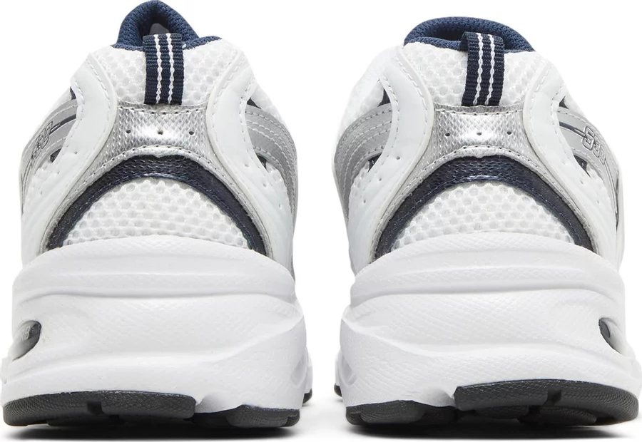 New Balance 530 White Silver Navy - Image 3