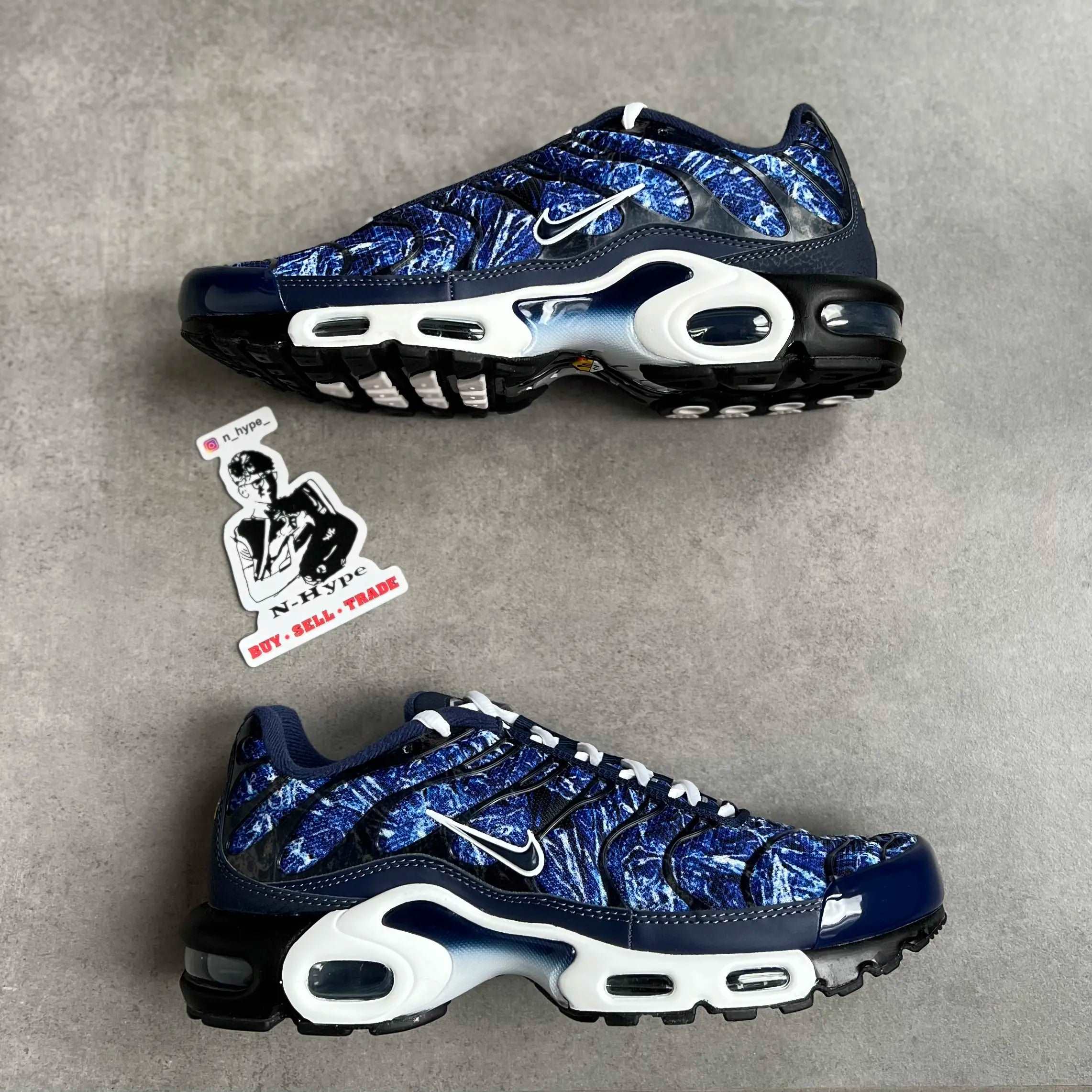 Nike Air Max Plus Midnight Navy White - Image 4