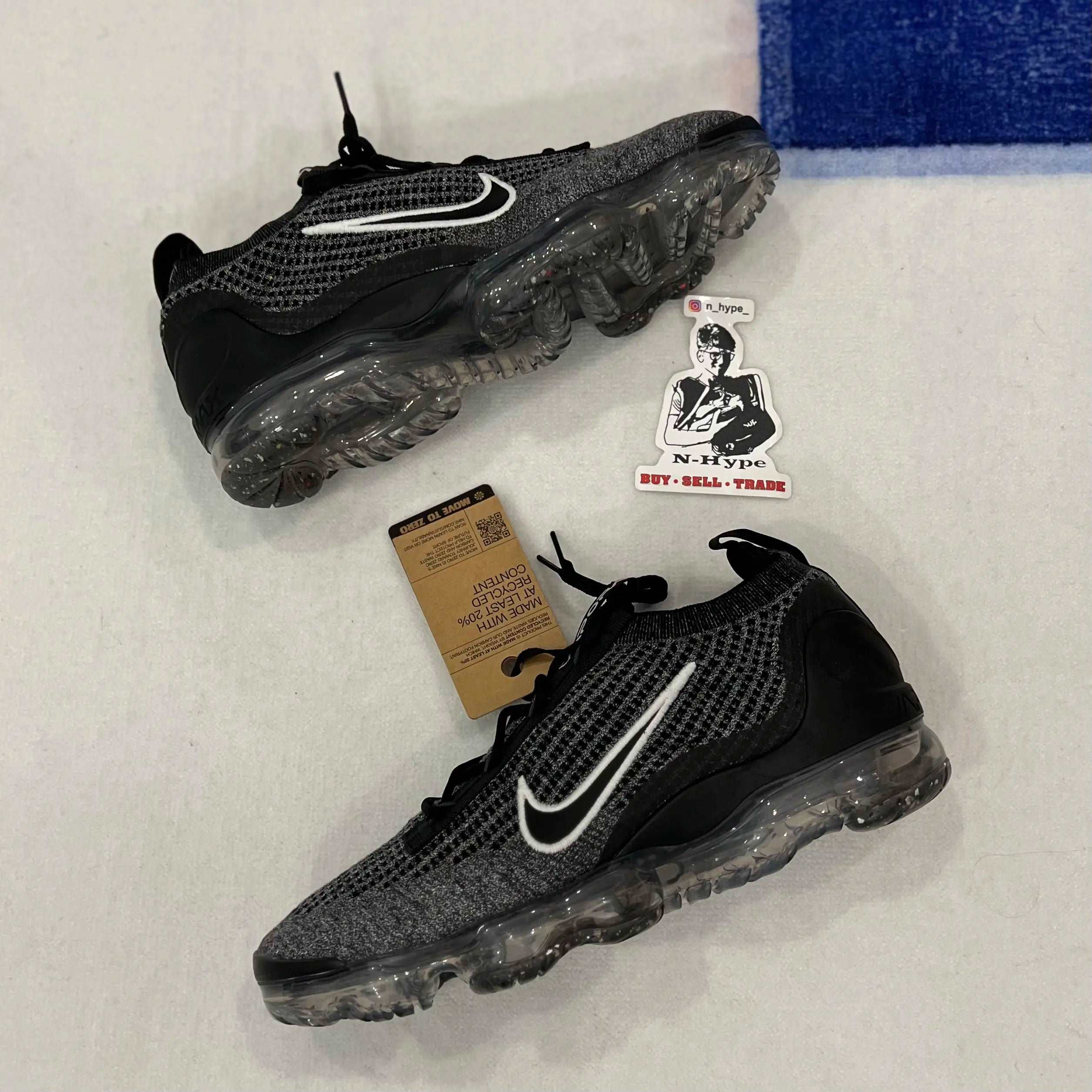 Nike Air VaporMax 2021 FK Black White Anthracite - Image 5