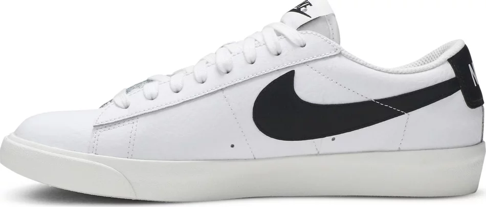 Nike Blazer Low Leather White Black - Image 3