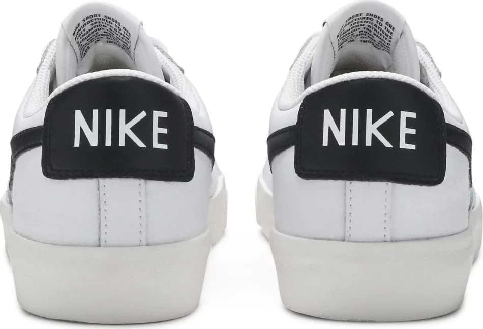Nike Blazer Low Leather White Black - Image 4