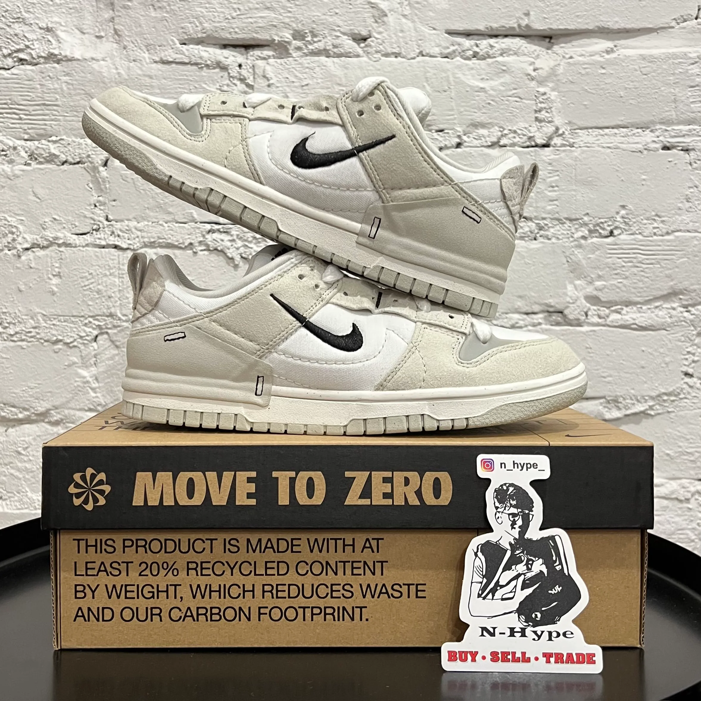 Nike Dunk Low Disrupt 2 Pale Ivory Black (Women's) - Image 4