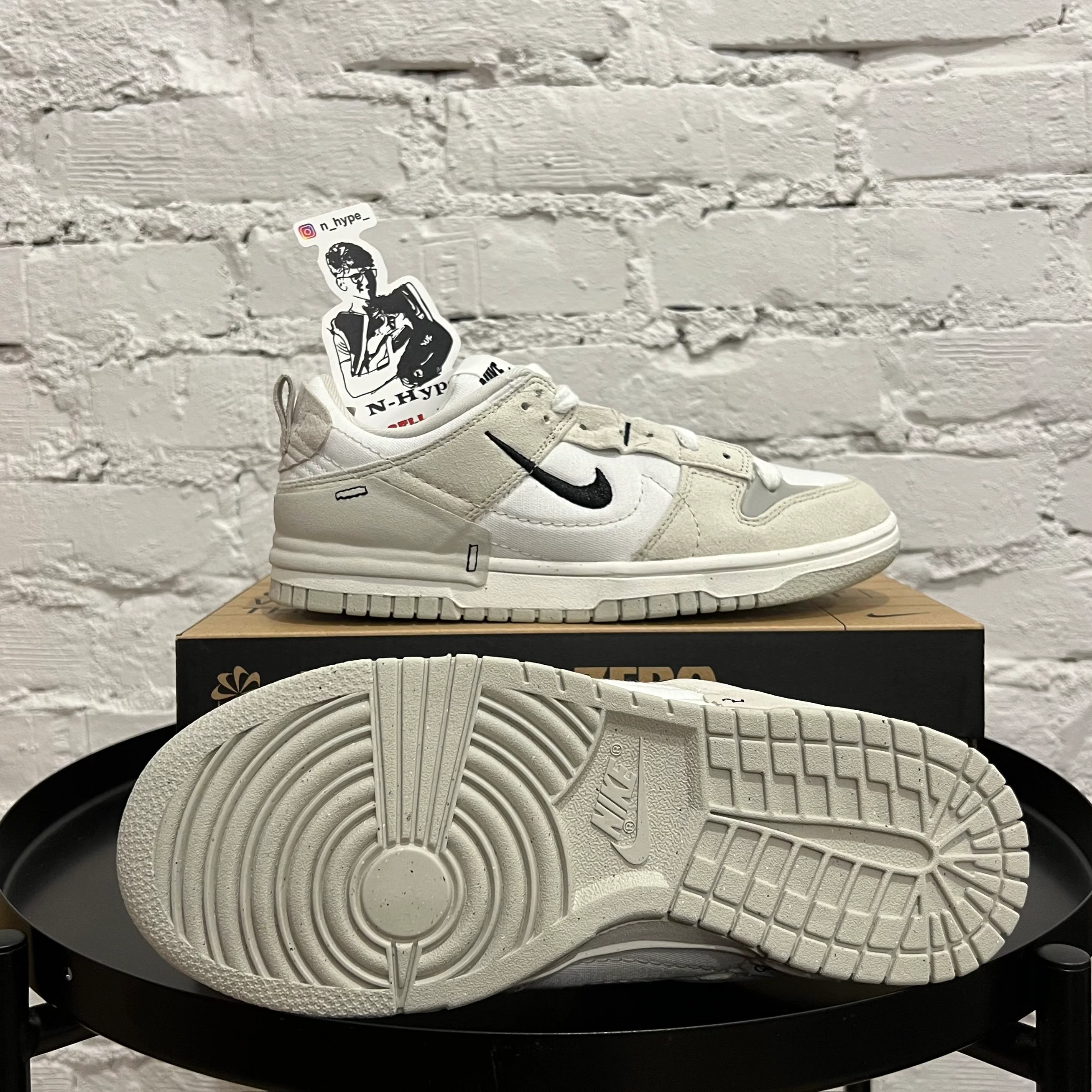 Nike Dunk Low Disrupt 2 Pale Ivory Black (Women's) - Image 5