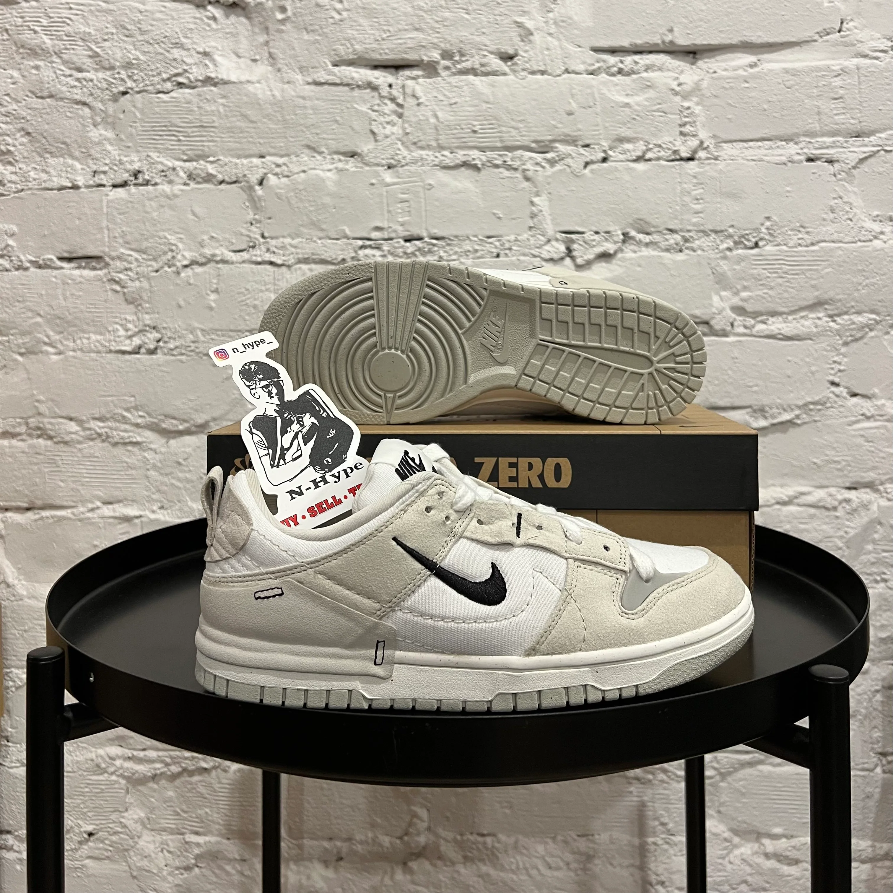 Nike Dunk Low Disrupt 2 Pale Ivory Black (Women's) - Image 6