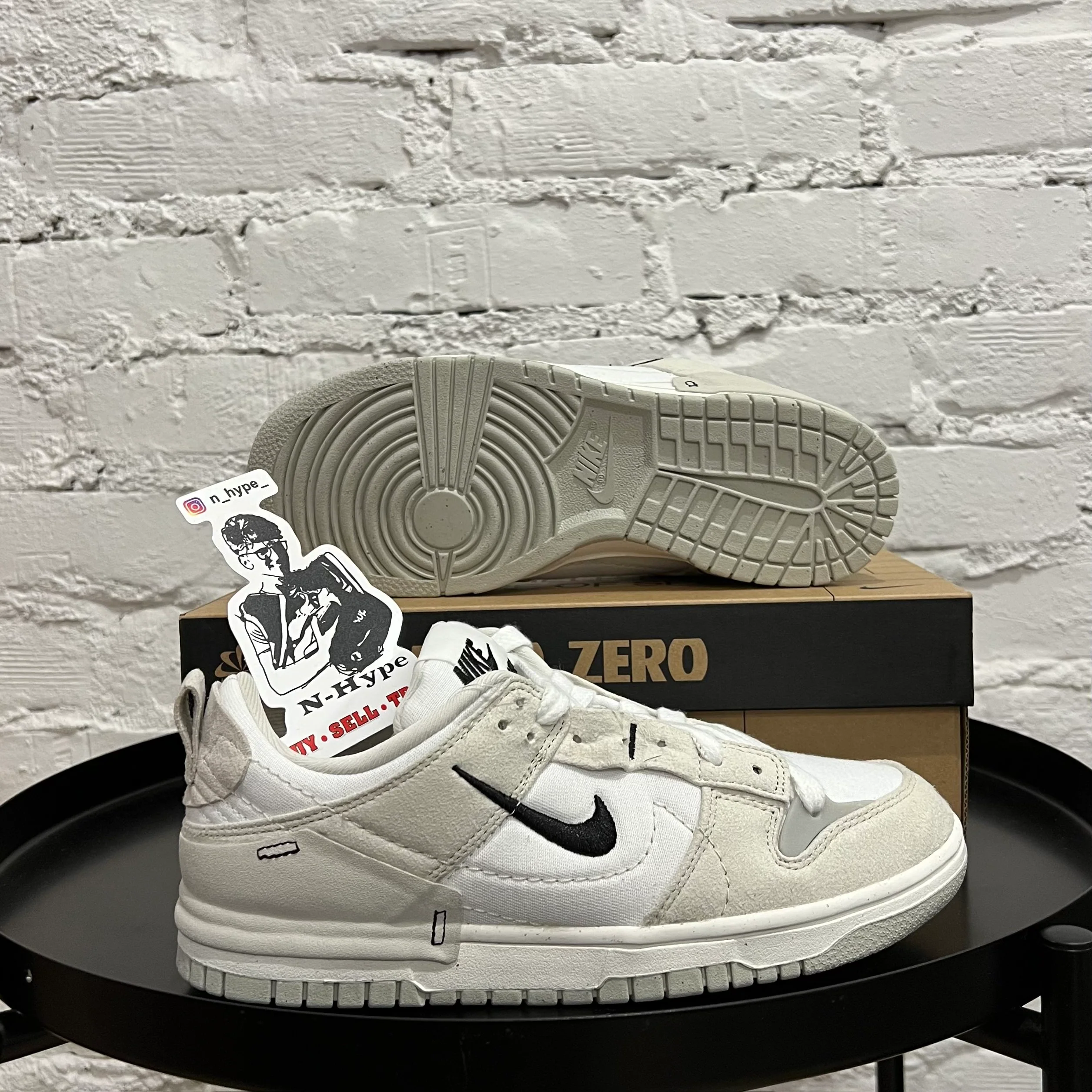Nike Dunk Low Disrupt 2 Pale Ivory Black (Women's) - Image 7