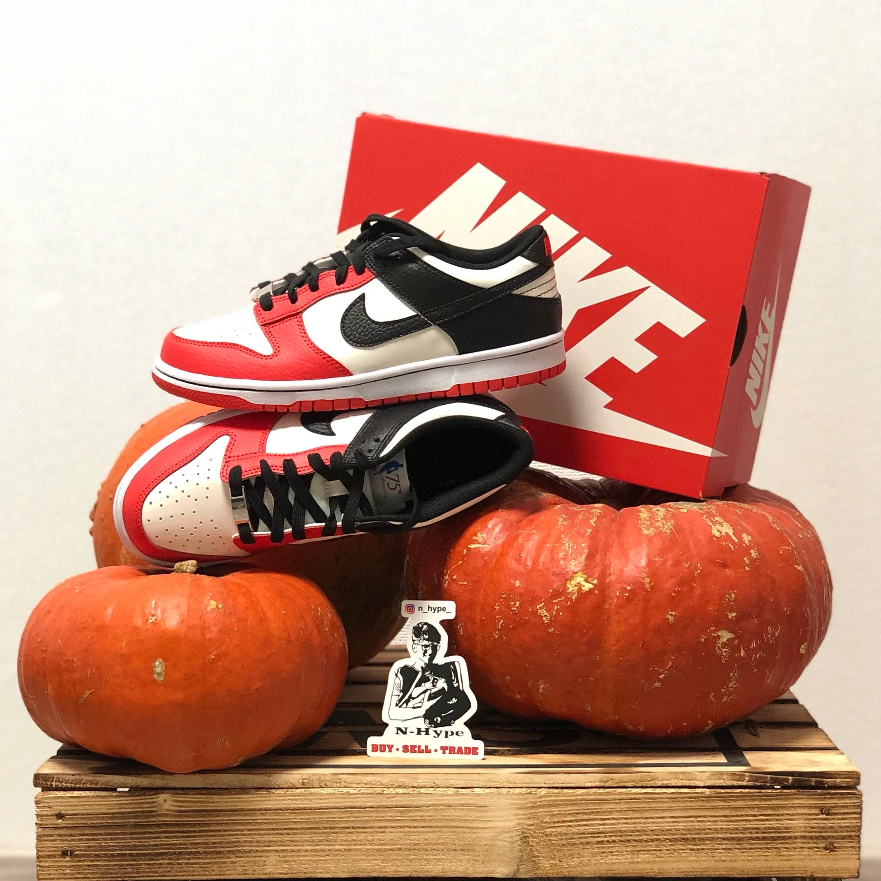 Nike Dunk Low EMB NBA 75th Anniversary Chicago - Image 5