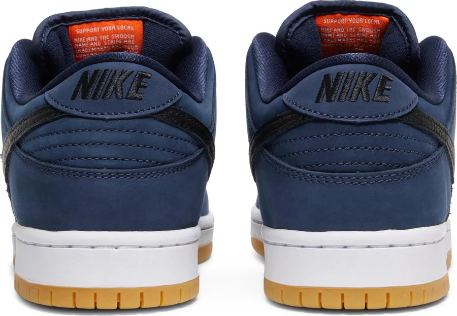 Nike SB Dunk Low Navy Black Gum - Image 3