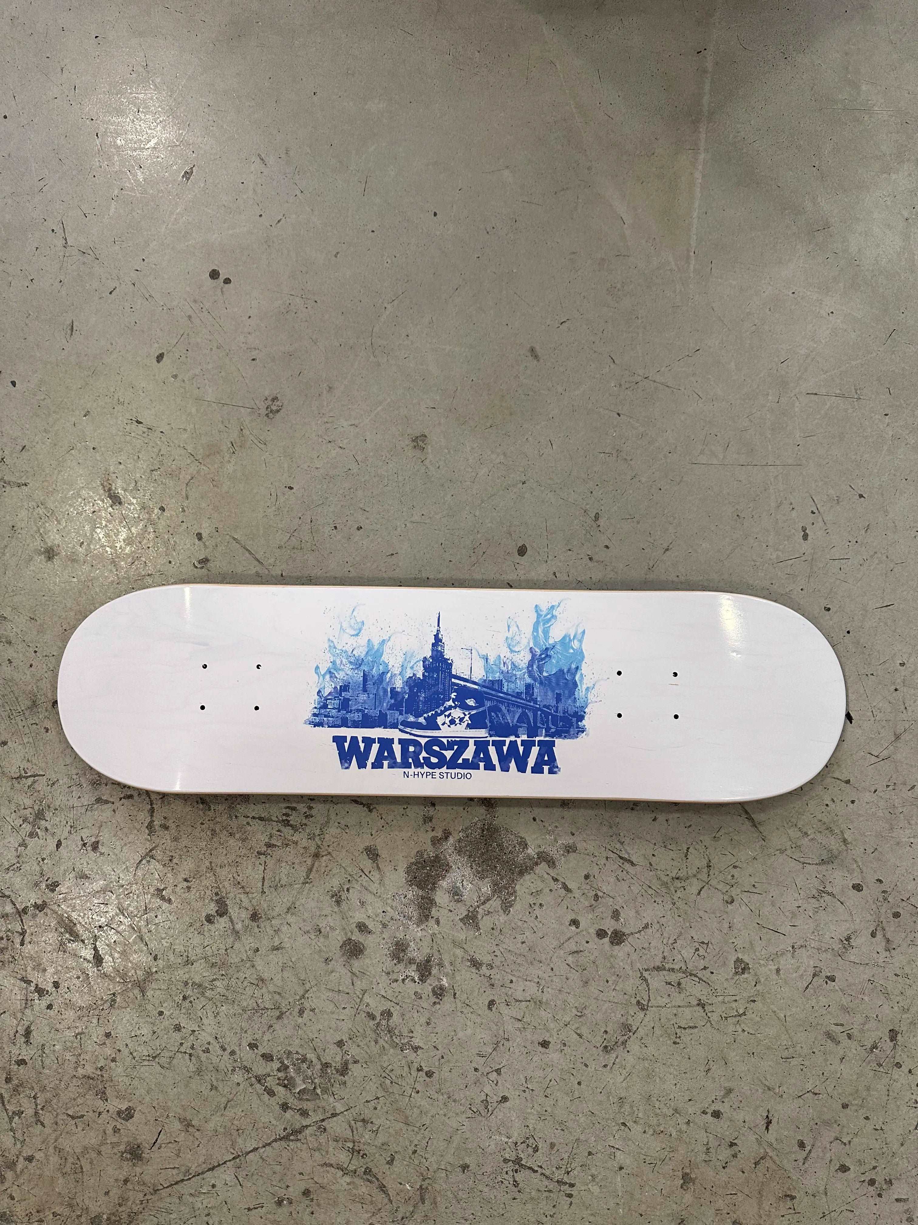 N-Hype Studio Skate Deck / Blat do deskorolki  Warszawa City Pack Blue Flame - Image 3