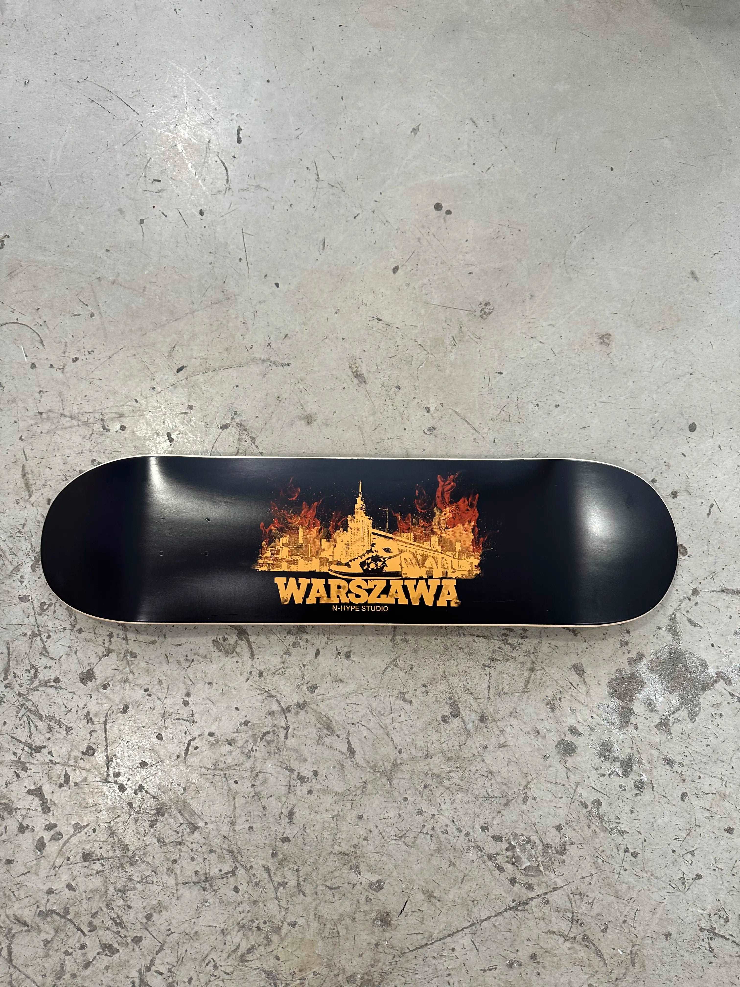 N-Hype Studio Skate Deck / Blat do deskorolki  Warszawa City Pack Orange Flame - Image 3