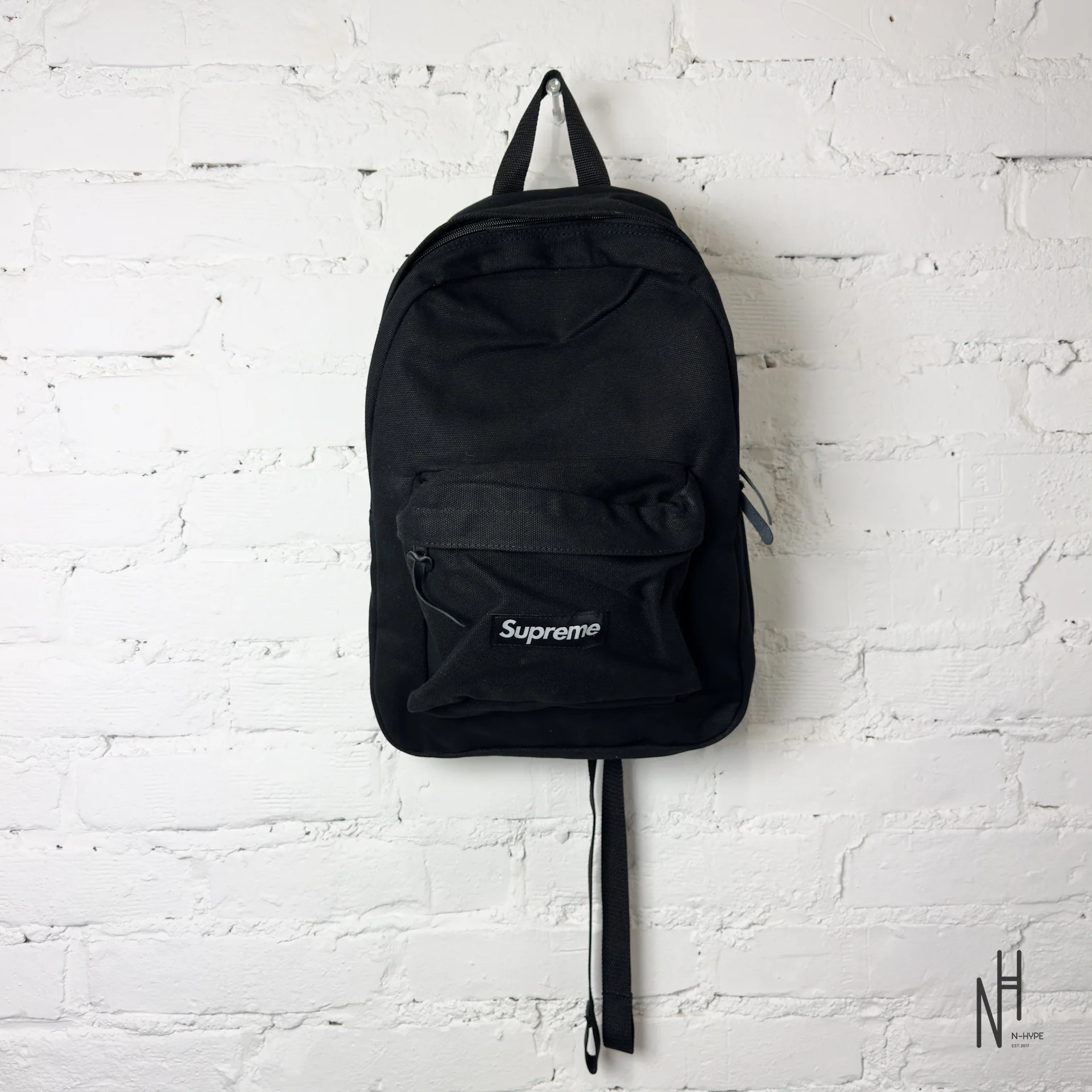Supreme Canvas Backpack Black - Image 4